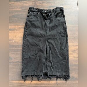 GAP Black Denim Skirt